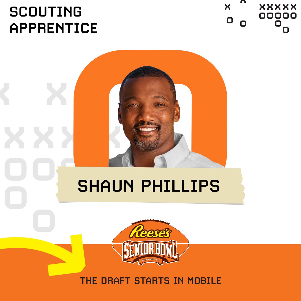seniorbowl's tweet photo. Each Wednesday we'll profile our Senior Bowl Scouting Apprentices. These NFL alums are shadowing our area scouts, learning from the best in the business.
This week we highlight @BoilerFootball Alum and 11-year #NFL veteran @ShaunPhillips95 #BoltUp #ForTheShoe #BroncosCountry https://t.co/lZPEvQeNJJ