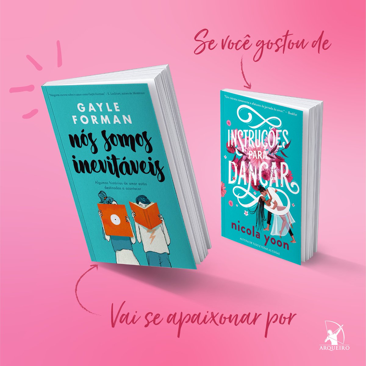 editoraarqueiro's tweet photo. 🗣 Se você gostou de "Instruções para dançar", de
#NicolaYoon, vai se apaixonar por "Nós somos inevitáveis", de #GayleForman.
📚 Duas histórias onde o poder dos livros guiam nossos protagonistas, com diálogos inteligentes e personagens cativantes.
https://t.co/POVYFnAhIw https://t.co/nxOAfPePgK
