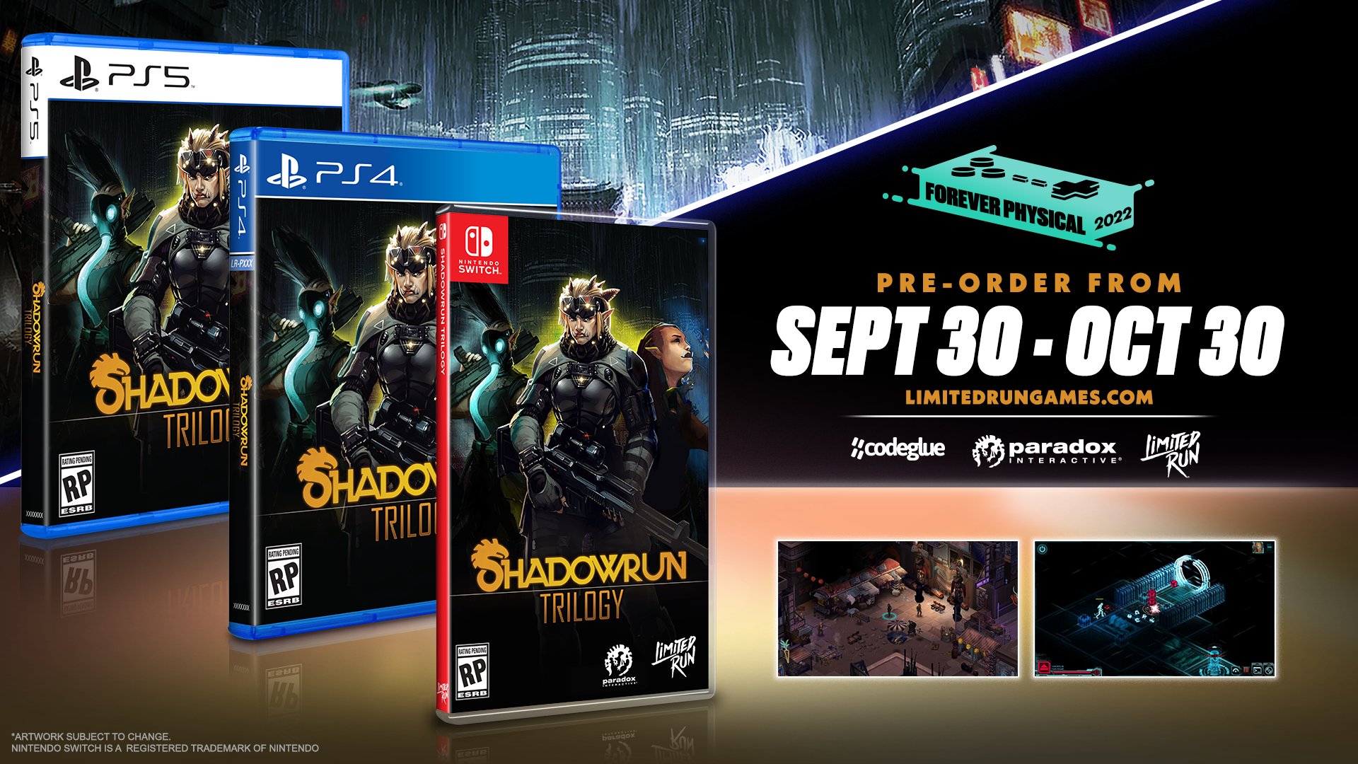 Limited Run Games on Twitter: "ICYMI—The definitive and complete experience  of the tactical RPG series Shadowrun! Open pre-orders for the Switch, PS4  and PS5 versions of Shadowrun Trilogy launch this Friday at