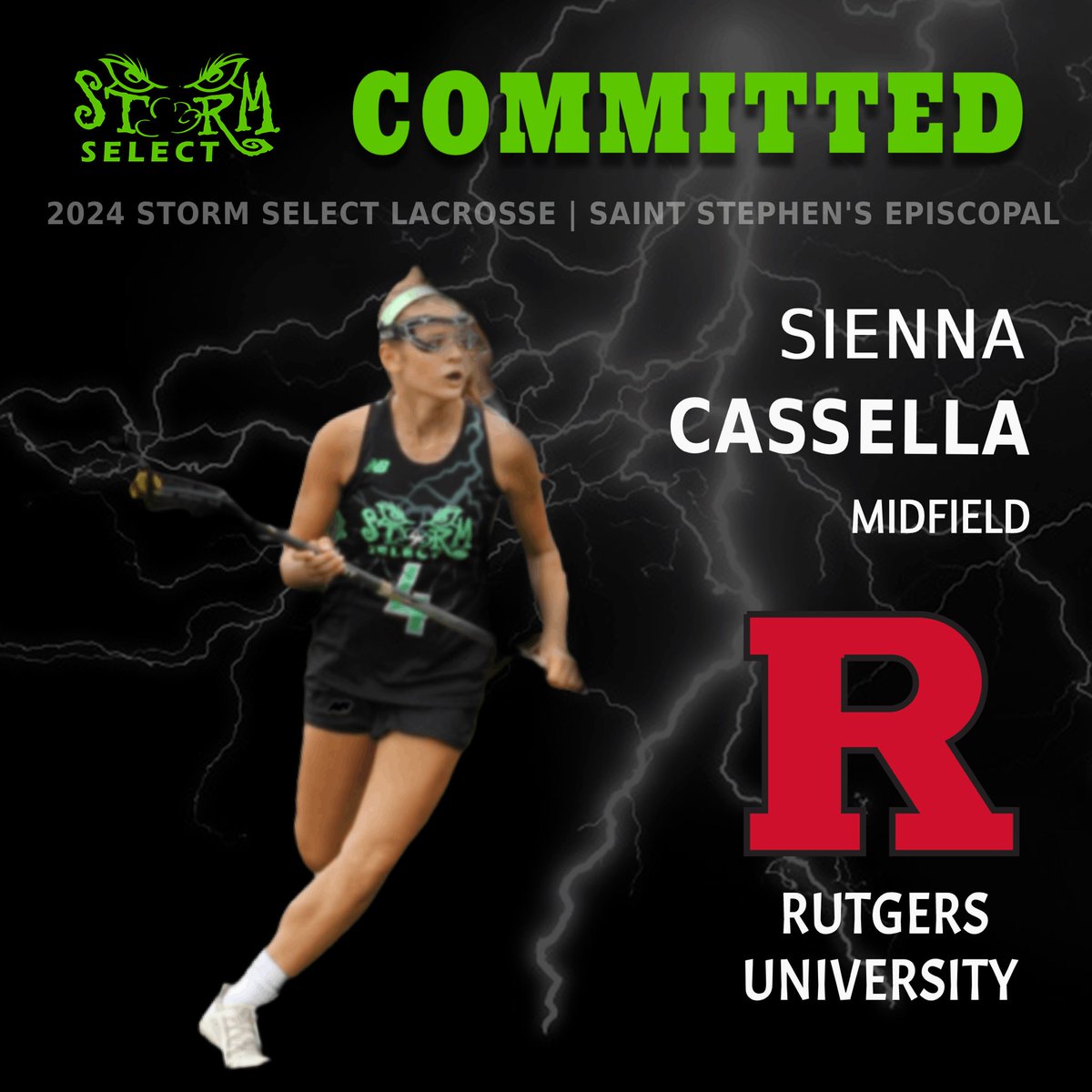 🚨 2024 Commitment 🚨 
Congrats to Sienna Cassella for verbally committing to play D1 Women’s Lacrosse at Rutgers University!  We never doubted and confident you will excel both academically and athletically as a Scarlet Knight!  <a href="/FloridaLX/">FloridaLacrosseNews</a> <a href="/toplaxrecruits/">TOP_LAX_RECRUITS</a> <a href="/tampalaxreport/">Tampa Lax Report</a>