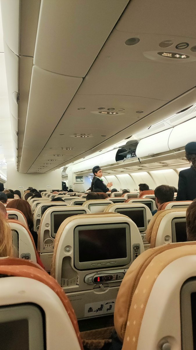 memesmunich's tweet photo. After boarding the new plane it took another 2 hours until we finally departed. The flight and staff by @Wamosair was really nice actually https://t.co/s93fuPBmZG