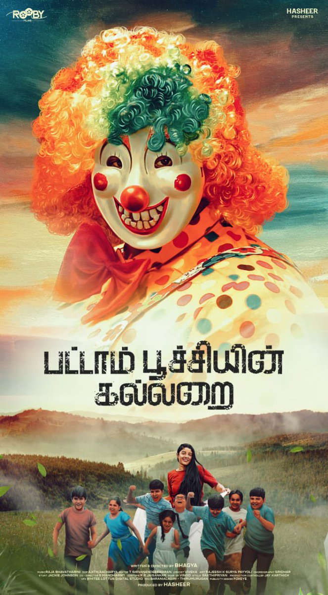 vp_offl's tweet photo. Happy to reveal @RoobyFilms ‘s next Production No #5 Title &amp; First look #pattampoochiyinkallarai 💥
Congrats thangachi @bhavatharini 
@Hasheer75 #Bhagya @DirectorMysskin @sheelaActress
@MasterSridhar  @Lizzieantony @Viveka_Lyrics @SakthipriyanCi1 @pro_barani @thiruupdates https://t.co/DvQGPGlF43