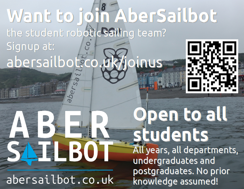 Interested in joining us this year? Enter your email address at abersailbot.co.uk/joinus