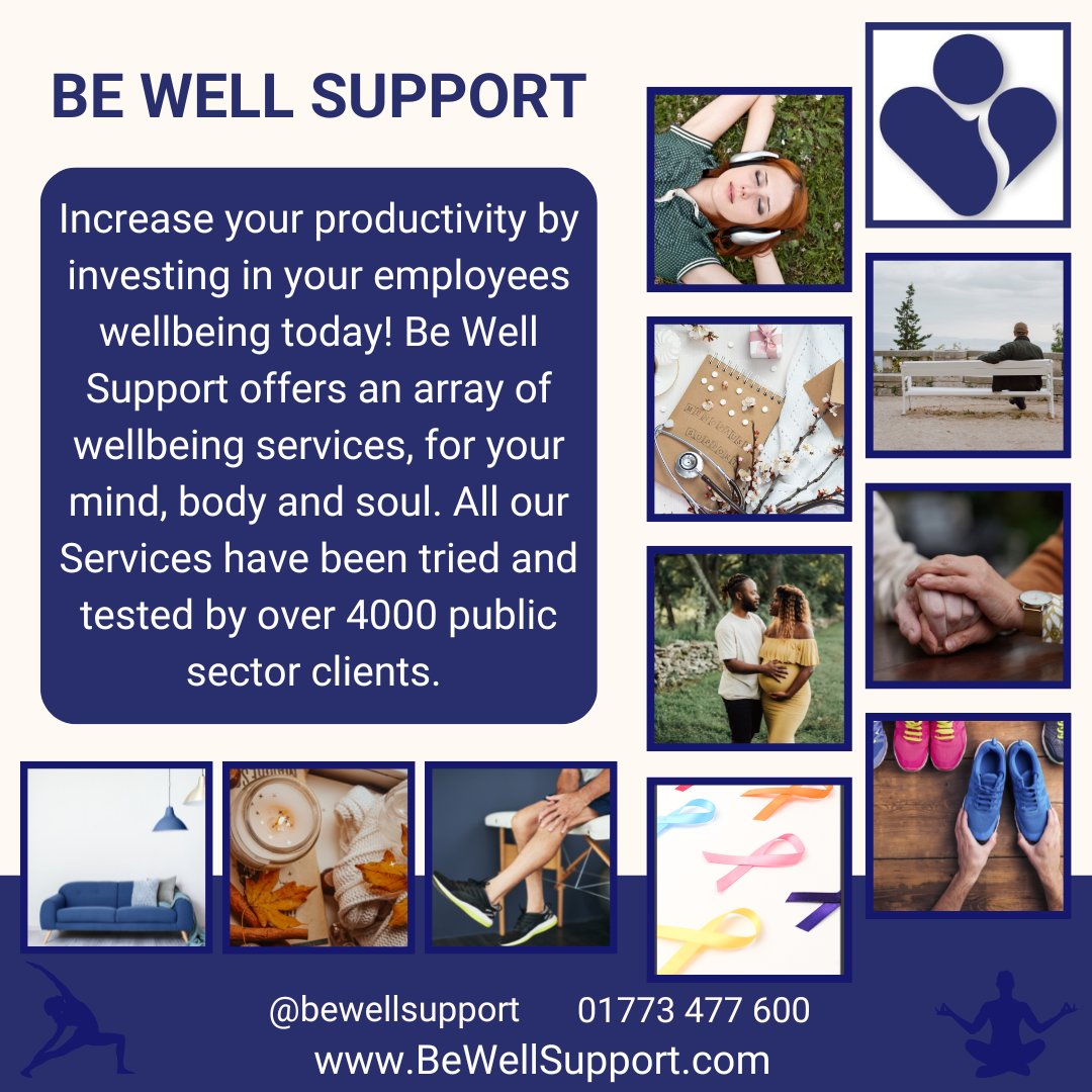 CSbewellsupport's tweet image. #BeWellWorkWell with #BeWellSupport

Healthy staff = Increased productivity

#mentalhealth #investing #productivity #wellness #speakout #askforhelp #support