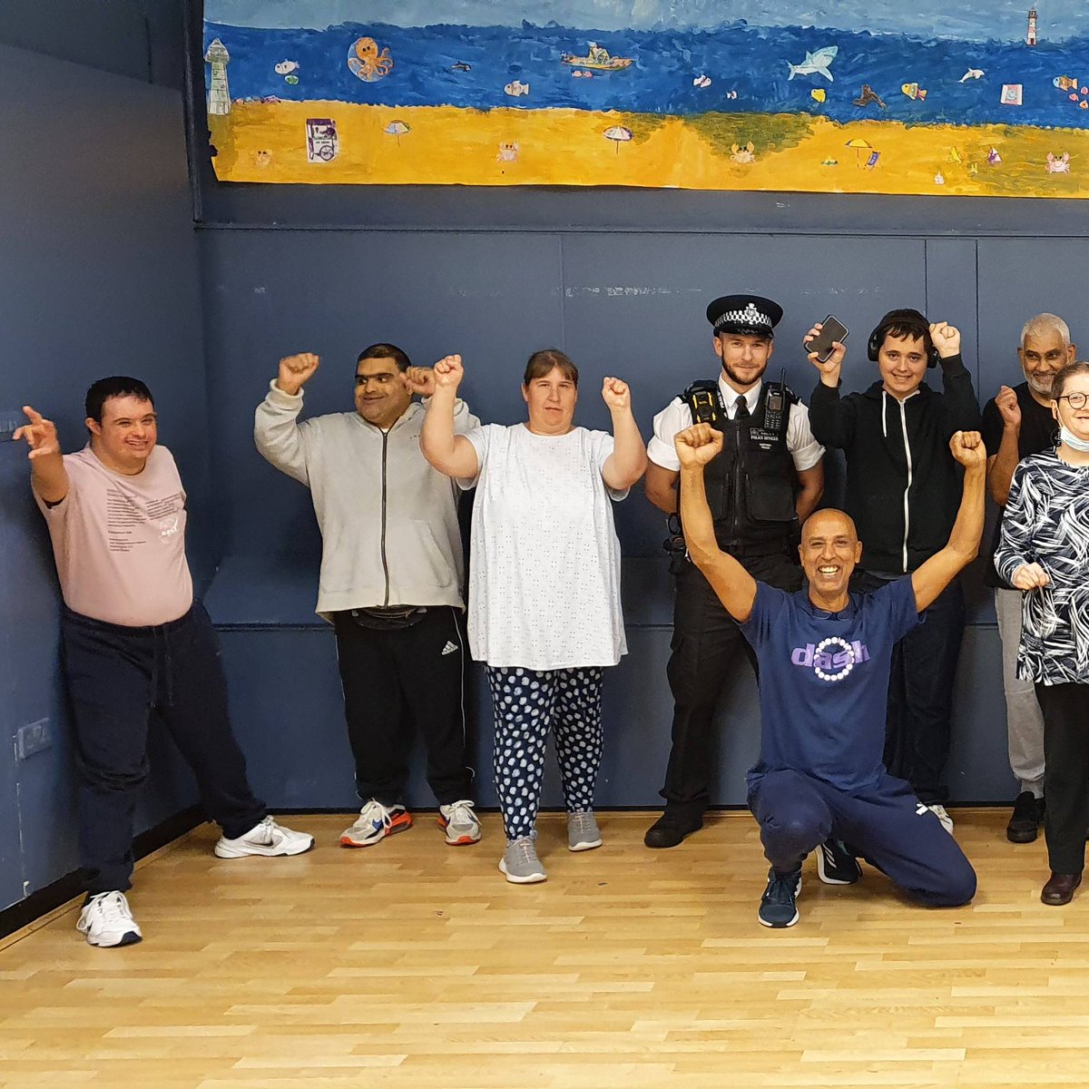 dash_charity's tweet photo. What a great morning having some of the local police force join us for a mini sports day at #TheDASHHub #DisabilityDoesNotMeanInability https://t.co/adBX9Dwk4I