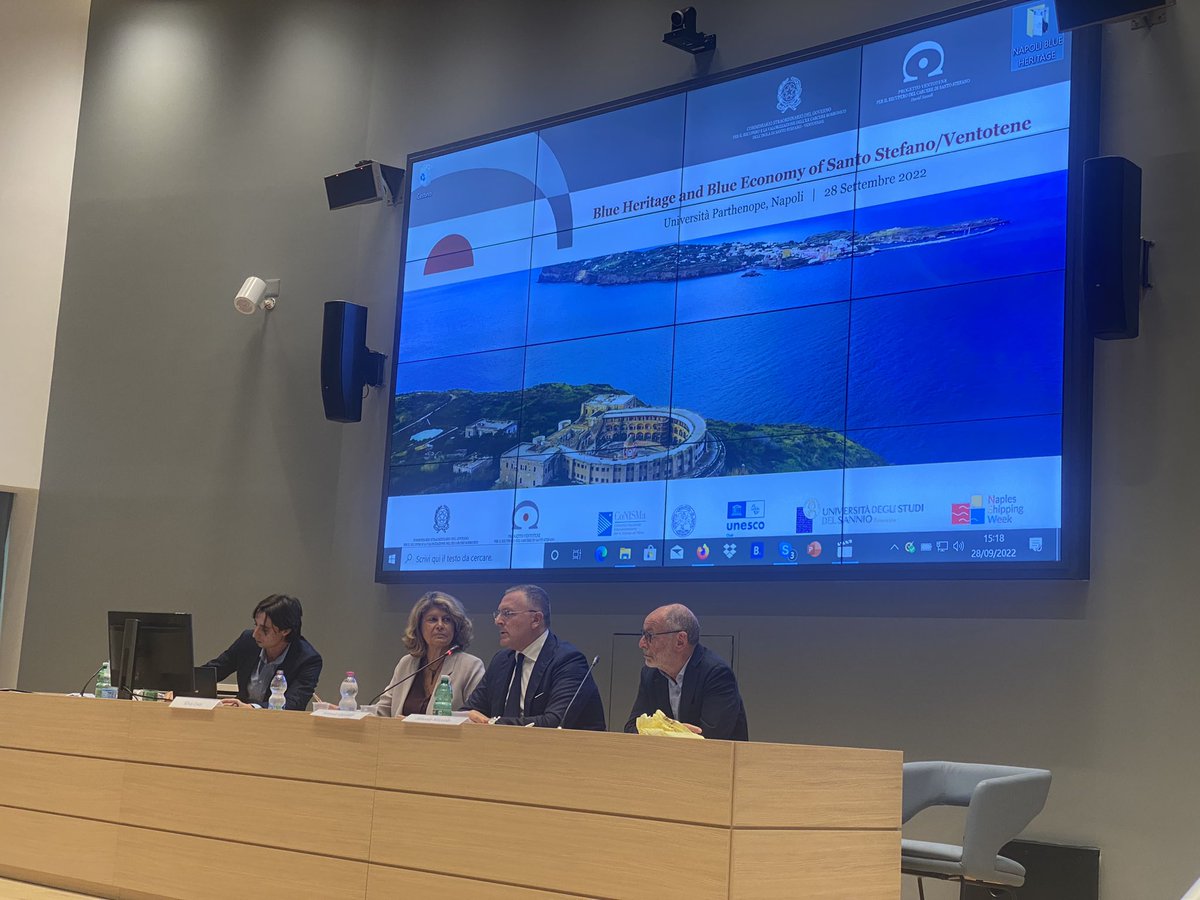 Iniziato l’evento “Blue Heritage and Blue Economy of Santo Stefano/Ventotene” presso l’Università Parthenope di #Napoli.