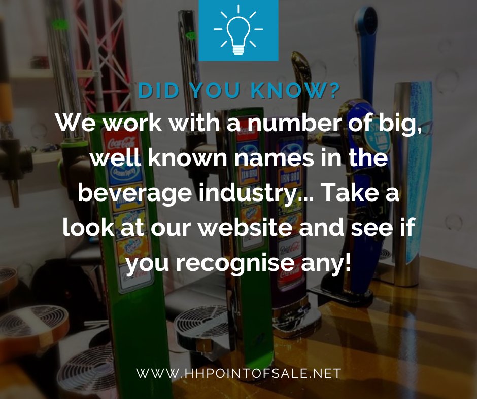 HHpointofsale's tweet photo. Did you know...💡
#POS #Beverage #Fonts #Taps #BeverageIndustry #Beer #Cider #SoftDrinks #PointOfSale #Design #Manufacturing #Assembly #DripTray https://t.co/ZmA2y280vJ
