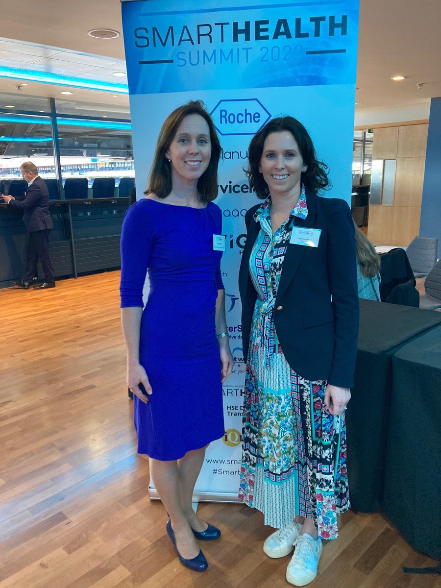 BioInnovate_Ire's tweet photo. Sinéad Walsh, BioInnovate with Caitriona Walsh, Country President and Managing Director Novartis Ireland at the Smart Health Summit at Croke Park, Dublin #SmartHealth22 #BioInnovate #digitalhealth 
@Entirl @uniofgalway https://t.co/39kR74HcH0