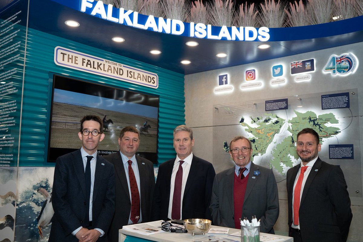 It was an honour to welcome @Keir_Starmer, Leader of @UKLabour, to the @FalklandsGov stand at this year's Labour Party Conference, and to thank him for Labour's support for the Falkland Islands. #Falklands #LPC22 #SelfDetermination #Labour