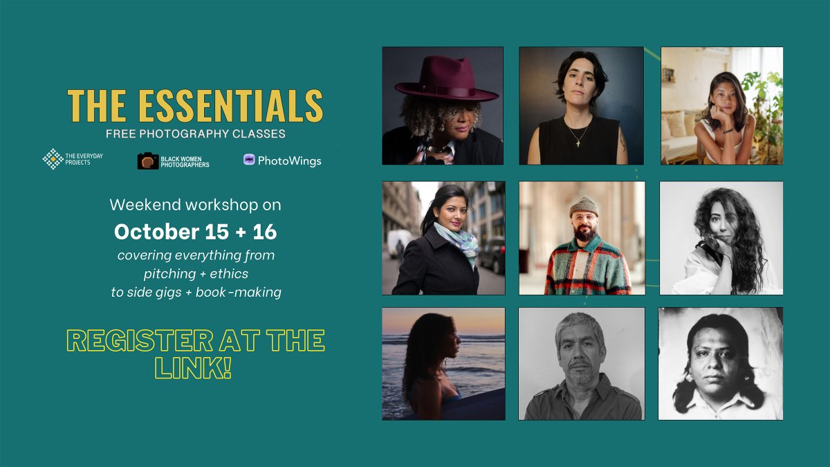 Everyday Africa (@everydayafrica) on Twitter photo 🔗Register for The Essentials, a two-day photography workshop on October 15th and 16th bit.ly/3C03Q5r
📸Photographers will share their expertise on everything from pitching, getting assignments, and sustaining long-term projects to book-making and side hustles. 🔗Register for The Essentials, a two-day photography workshop on October 15th and 16th bit.ly/3C03Q5r
📸Photographers will share their expertise on everything from pitching, getting assignments, and sustaining long-term projects to book-making and side hustles.