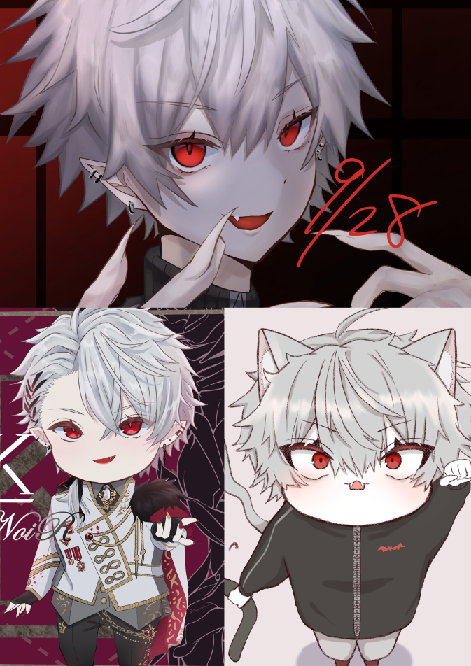 葛葉(にじさんじゲーマーズ) 「過去絵ですが、おめでとうございます!#KuzuArt #葛葉の日 」|ゴルゴンゾーラのイラスト