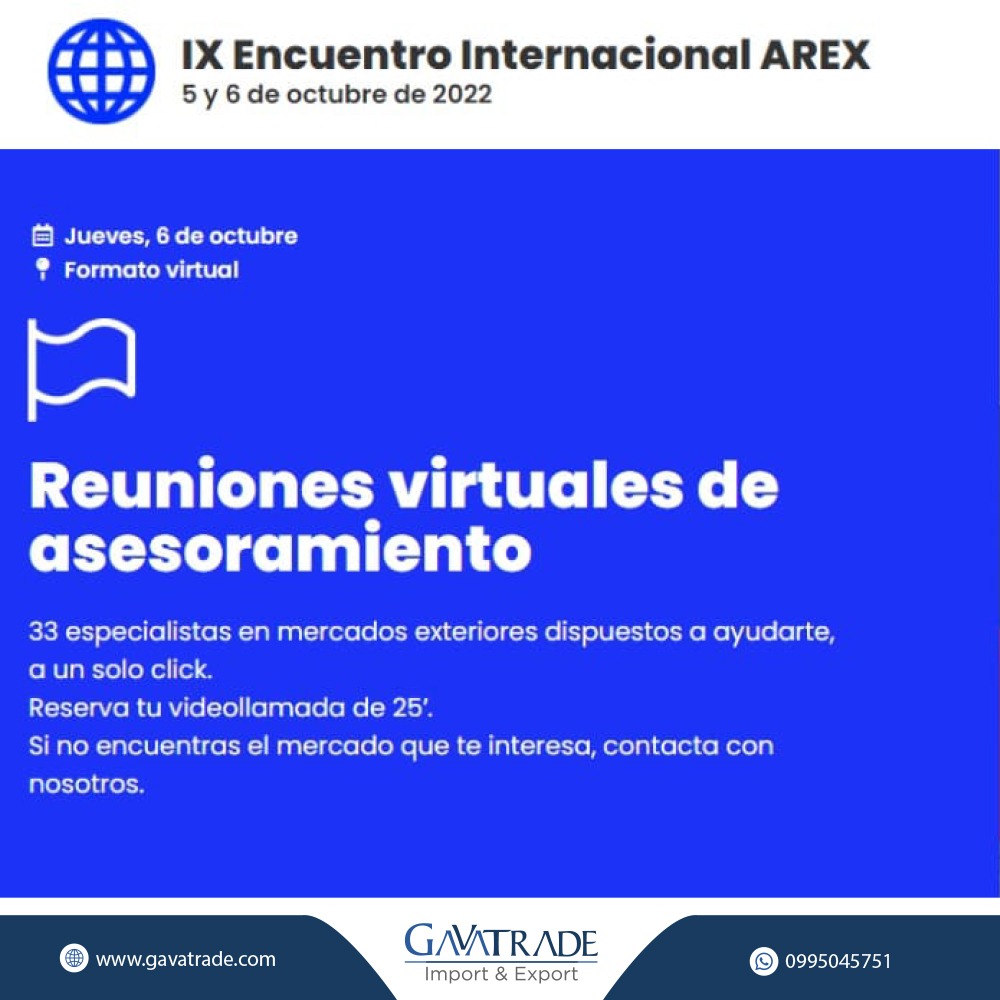 Gavatrade_IEI's tweet photo. El jueves 6 de octubre estaremos participando como Gavatrade-IEI, en IX Encuentro Internacional 🌍 organizado por @aragonexterior  🇪🇦(Gobierno de Aragón)

Brindaremos asesoría a empresarios españoles 🇪🇦 interesados en ingresar a Ecuador🇪🇨.

➡️ Mayor info:
https://t.co/xR4VVcYvpm https://t.co/0zQGe3bNTx