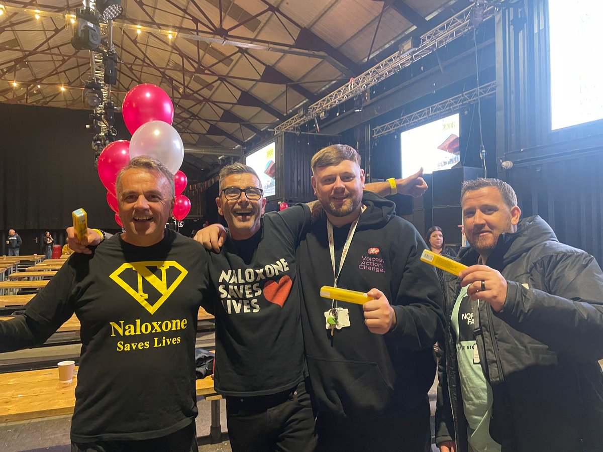 Kaleidoscope68's tweet photo. Our CEO @mblakebrough62, Kaleidoscope Director @GBMC73, @VoicesActionCh1 employee @CullanMais, @Release_drugs very own @niamhrelease &amp; Peer Vinnie at the @WeAreBarod 50th Birthday Bash. 
Great speakers and learning on what works with substance use treatment. #harmreduction https://t.co/zYv12LVluX