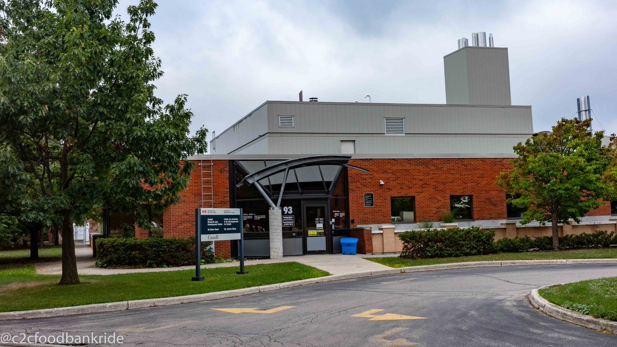 c2cfoodbankride's tweet photo. After a couple of down days in Elora ON our next stop was at @AAFC_Canada's RDC located in Guelph ON. Established in 1997 the primary focus is on R&D in food safety and value added food attributes.
#c2cfoodbankride #supportCanadianAg #supportyourlocalfoodbank https://t.co/iG6sNgkqPD