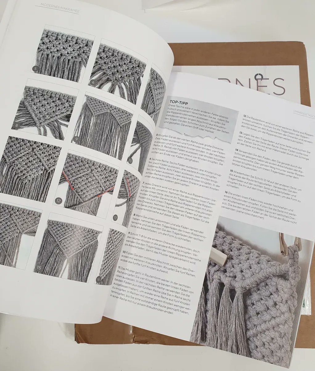 GMCbooks's tweet photo. Take a look at the #German edition of #Macrame #ContemporaryProjectsForTheHome by #SianHamilton &amp; #TansyWilson, from #StockerVerlag. A stunning collection of 12 designs for modern homewares and accessories. #GMCPublications #Translation #ForeignEdition  #LeopoldStockerVerlag https://t.co/C0WB1SCj6b
