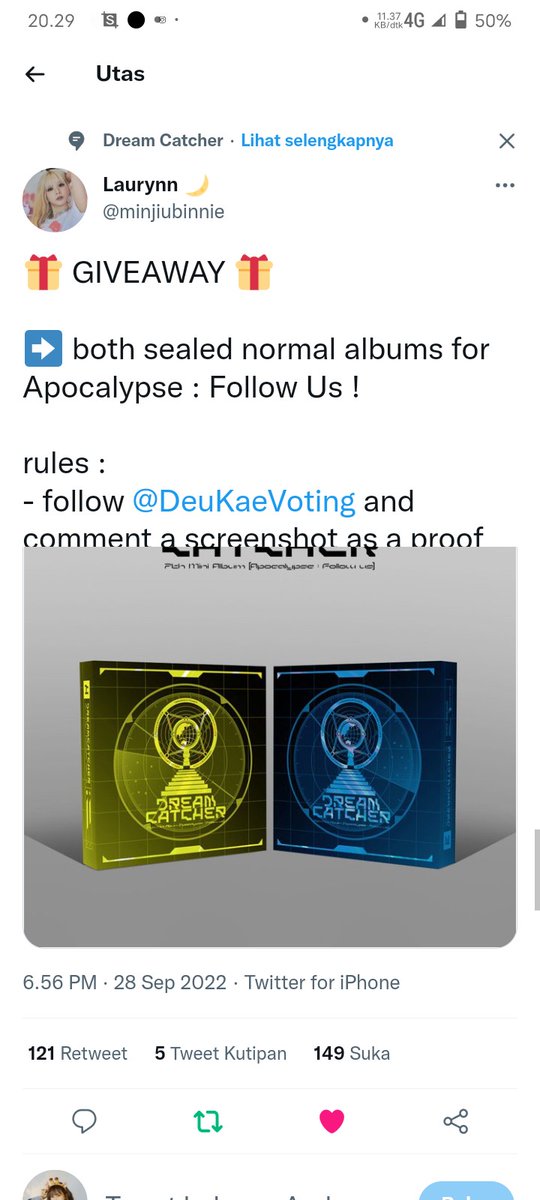 AHNZM0106's tweet photo. @minjiubinnie @DeuKaeVoting Thanks for the giveaway
Let's continue to support dreamcatcher 

Fighting 🔥🔥 https://t.co/m8CME7TzBP