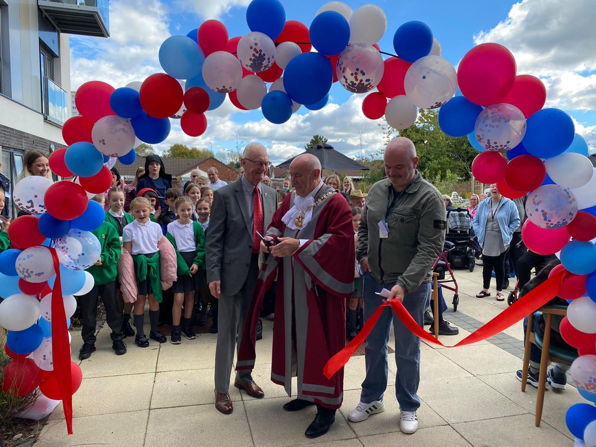 Today, we are celebrating the grand opening of Jackson Gardens!

As part of the celebrations, we invited the mayor of Stockbridge Village, Eddie Connor, to cut the ribbon with <a href="/MartynHagueFH/">Martyn Hague</a> and George Notley. George was the first ever tenant to move into Jackson Gardens!