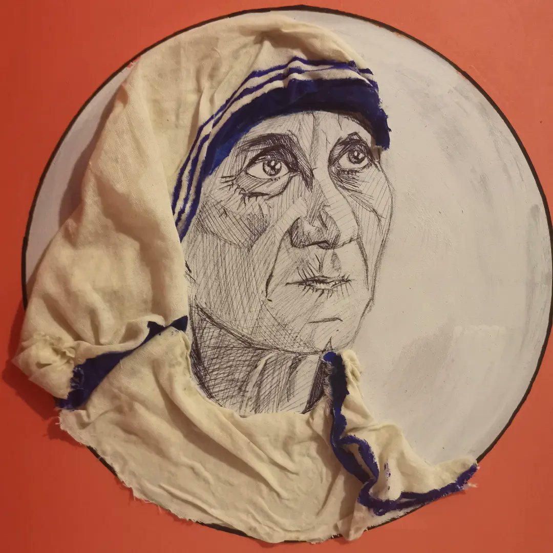 Nushei's tweet photo. @MotherTeresaUP
Portrait piece of an historic individual 🖼️
#MotherTeresa #portrait #gallery #sister #ArtistOnTwitter #ArtOfTheDay #artonline https://t.co/HU1vkdj5d5