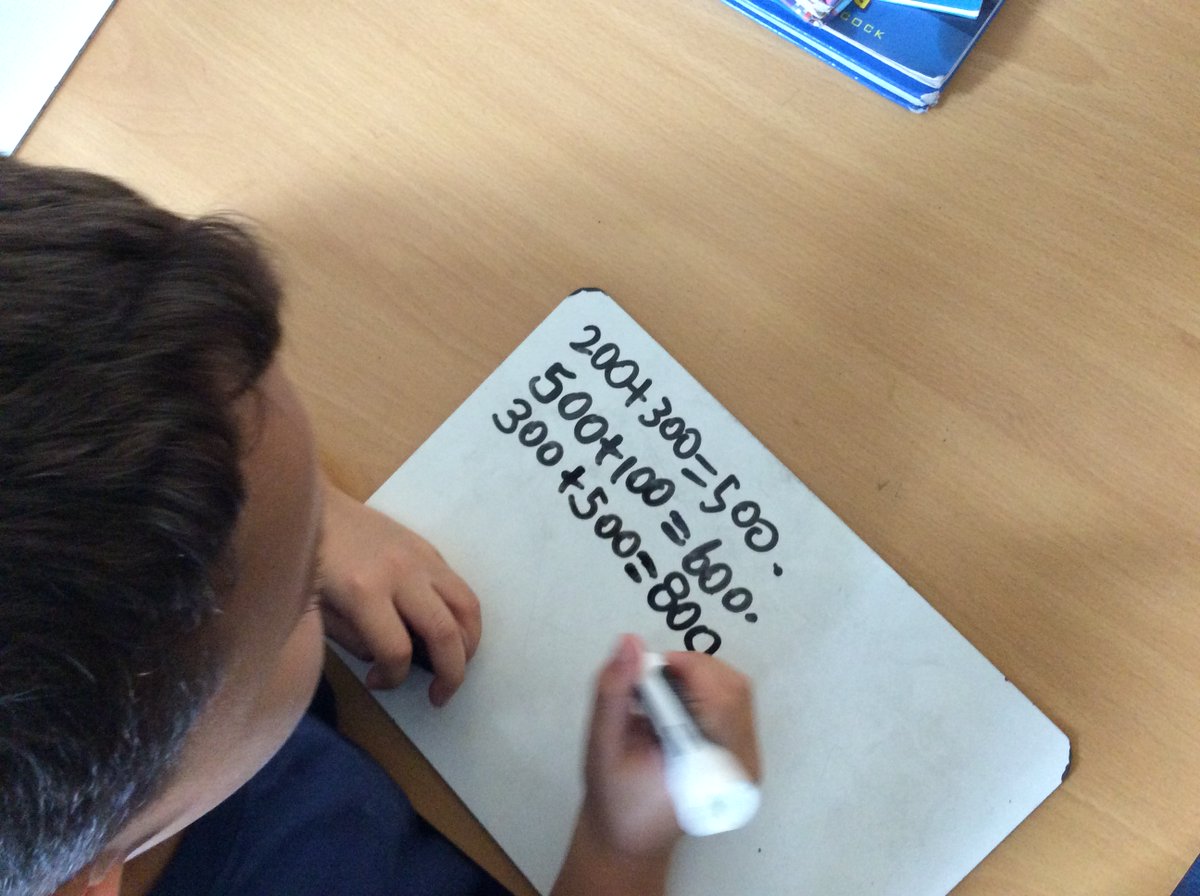 StJosephsSE8's tweet photo. St. Patrick Class enjoyed today's maths challenge from @thirdspacetweet The used some excellent vocabulary describing the addition of multiples of 10. #Commutative #Addend #Sum https://t.co/txpwU8CU33