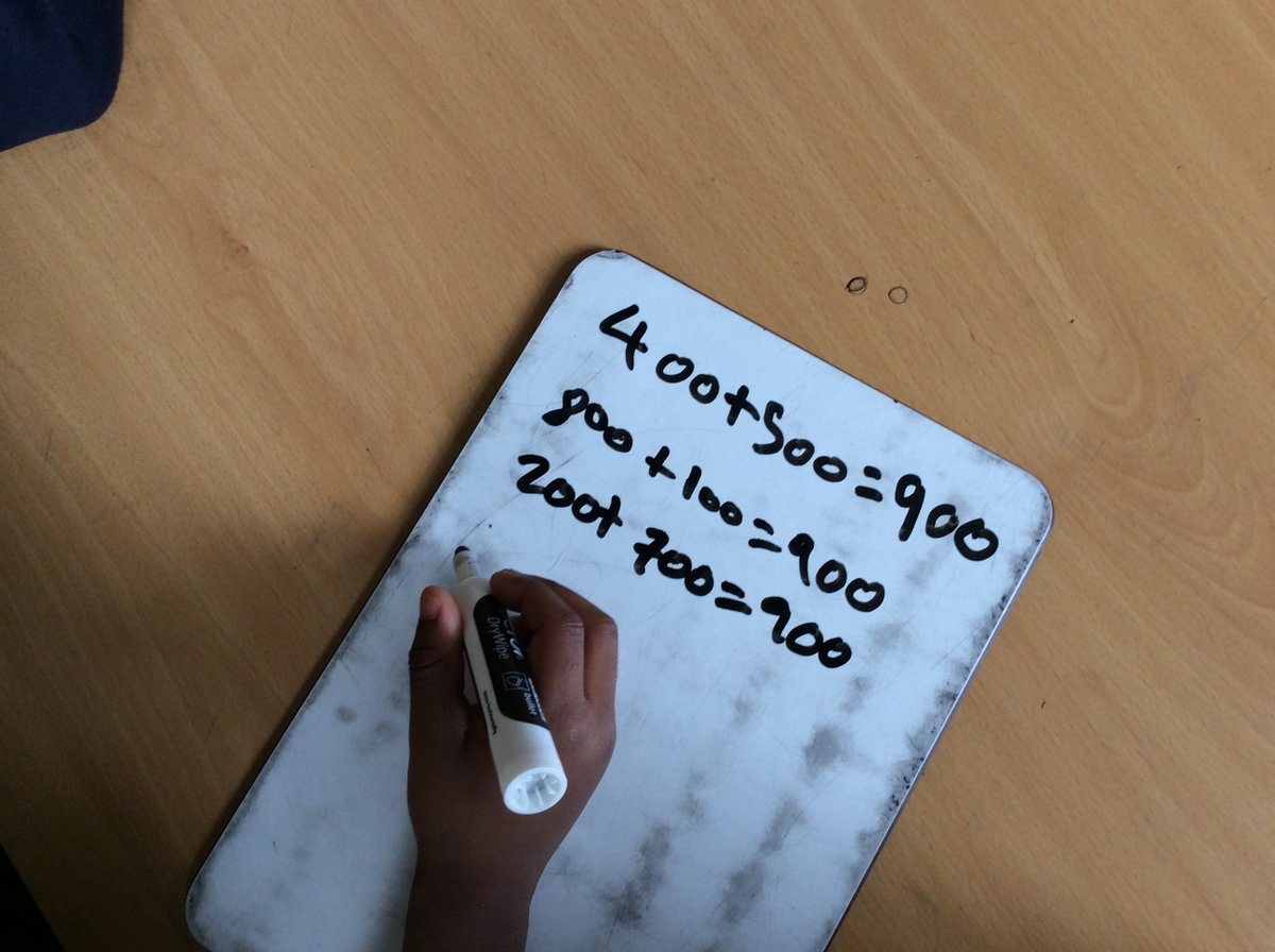 StJosephsSE8's tweet photo. St. Patrick Class enjoyed today's maths challenge from @thirdspacetweet The used some excellent vocabulary describing the addition of multiples of 10. #Commutative #Addend #Sum https://t.co/txpwU8CU33