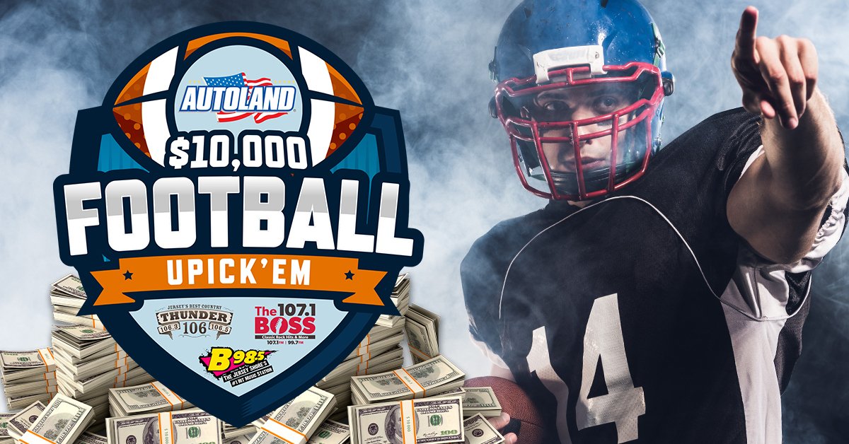 🏈 It's Football Thursday! Sign up today and pick who you think will win for a chance at great weekly prizes and the chance to score $10,000! Presented by @autolandcjdr  bit.ly/pickem22