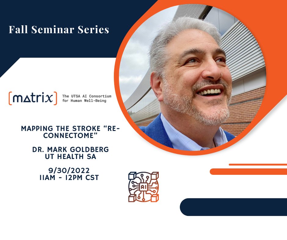 ai_utsa's tweet photo. Join us for our weekly Fall Seminar Series this Friday (9/30) at 11am CST featuring our Augmenting Human Capabilities thrust lead, Dr. Mark Goldberg of UT Health San Antonio.
https://t.co/1dxozZ77ko
#UTSAAI
#HealthAI
#ArtificialIntelligence
#StrokeAI https://t.co/gAmIaCMxOP