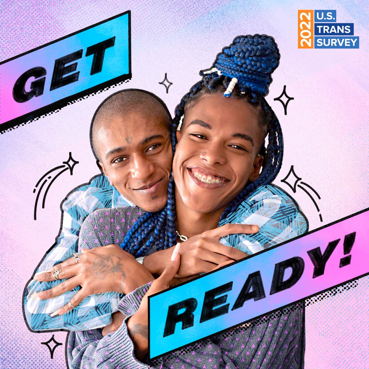 TransEquality's tweet photo. You’ve been asking, and now we can finally share! The U.S. Trans Survey will launch on October 19. 

That’s right: we’re officially three weeks away! Sign our pledge to get updates from us as the survey gets closer.  https://t.co/jCc0s7IC1w https://t.co/7PBXHSWd8d