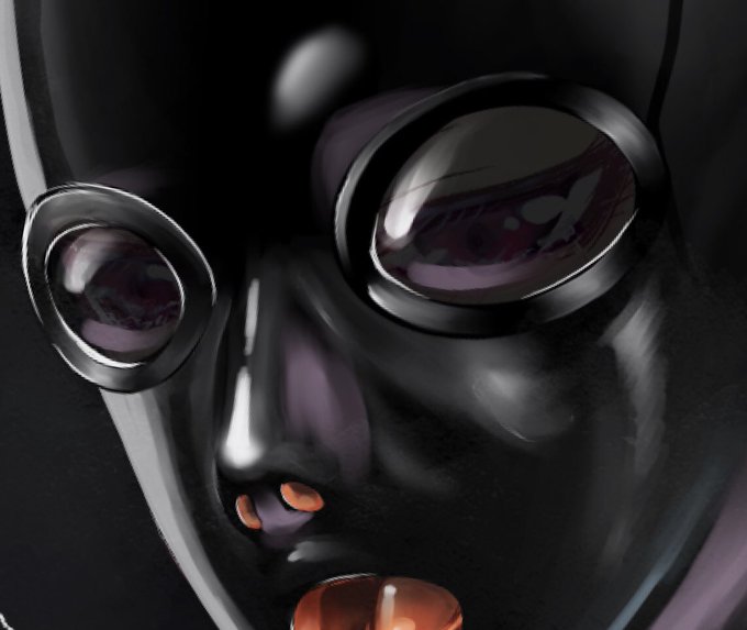 レンズ越しに見える目が良い感じ☺️
やっぱアナトミカルマスクが一番好き。
鼻腔も口腔も全部ゴムなのが最高❗️ 