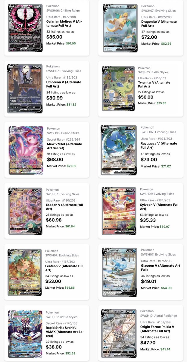 wonnderboyjavi's tweet photo. All 59 Alt Arts from SWSH excluding Trainer Gallery cards https://t.co/CV1LGxJ2Vv