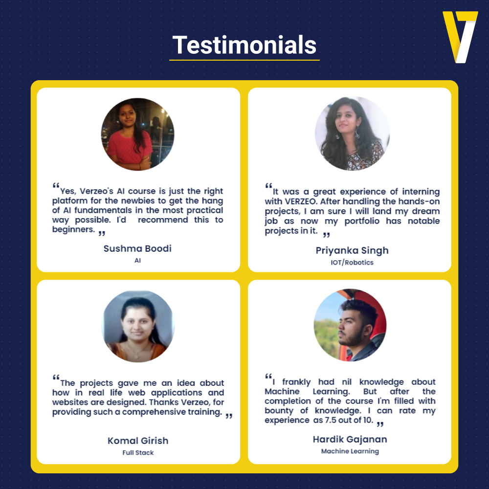 Verzeo1's tweet photo. Get upskilled with Verzeo: https://t.co/3zSWmamTyO

#verzeo #onlinecourses #onlinetraining #onlinementoring #onlinementorship #branding #testimonials #trending #onlinelearning https://t.co/KkIquXveiU