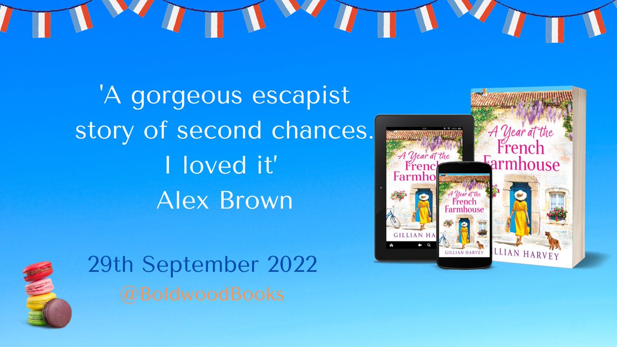 If you fancy escaping to a French Farmhouse, tomorrow's the day! To celebrate, I'm sharing a lovely review from the wonderful @alexbrownbooks ❤️ Available now for pre-order: mybook.to/ayearatfrenchf…