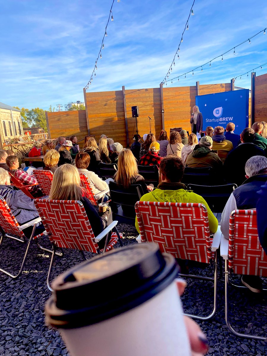 A beautiful brisk morning for <a href="/StartupBREWFar/">StartupBREW Fargo</a>