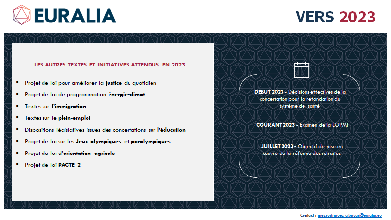 EURALIA_EU's tweet photo. Avant que la session parlementaire ne reprenne🏛️🔙
@EURALIA_EU vous propose un calendrier institutionnel pour la fin de l'année 2022 et les textes déjà annoncés pour 2023 🗓️⬇️
#backtoschool #DirectAN #PLF #PLFSS https://t.co/THApu2SMmb