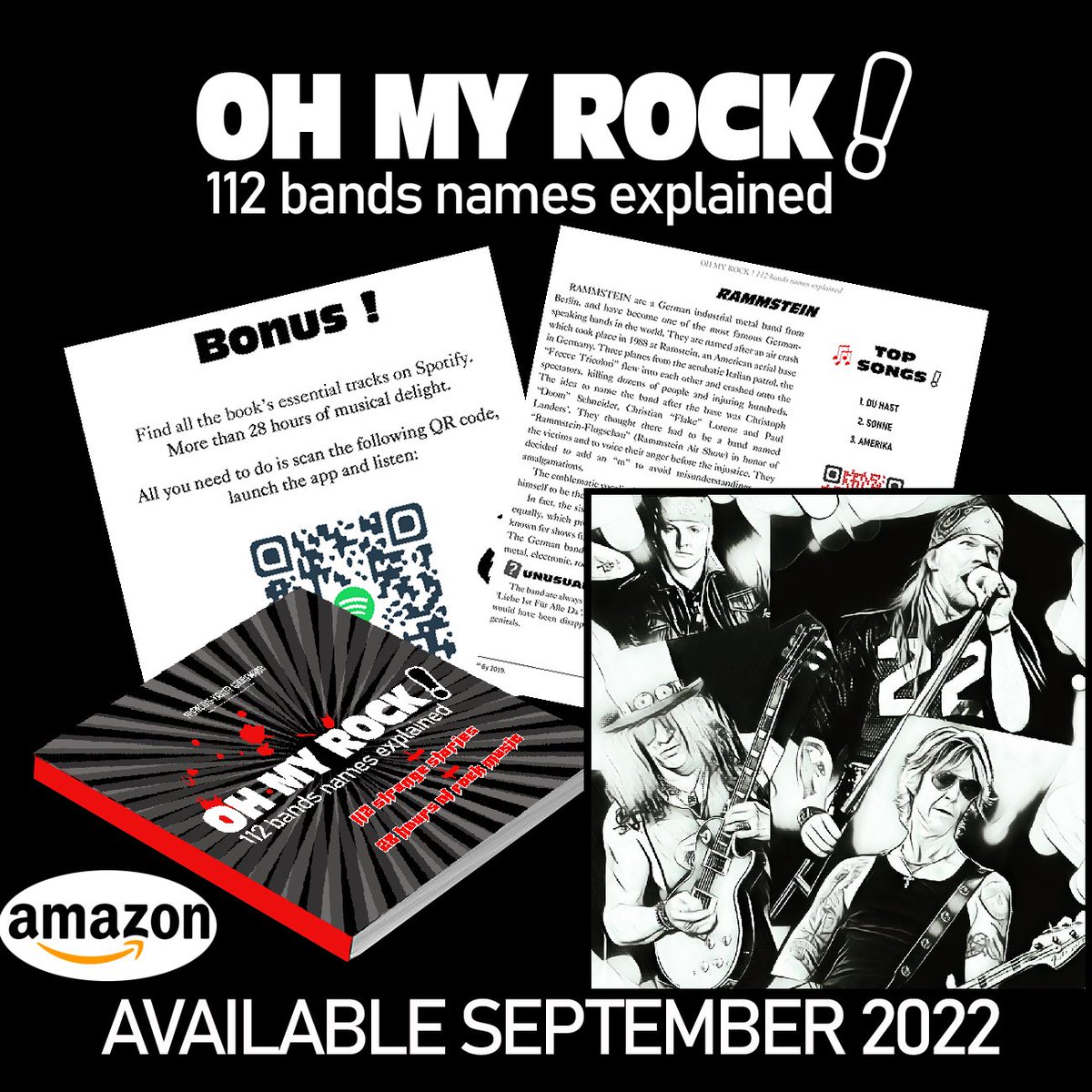 AVAILABLE New book #OhMyRock English version 🇬🇧🇺🇸 ⚡️🤘
#NouveauLivre #Newbook #RockMusicBook #MetalMusicBook #Amazon #Hardrock #GunsandRoses #NamesExplained #NouveauteLivre #HeavyMetalBook