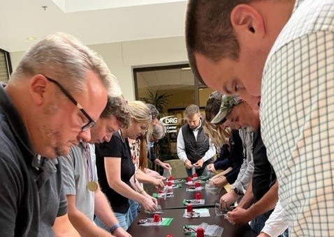DRGresearch's tweet photo. It's Employee Appreciation Week at @DRGresearch. We've been treated to colleagues as baristas at the coffee bar, a spirited office olympics competition, care packages for remote workers, and we're just getting started! 

#marketingresearch #corporateculture #employeeexperience https://t.co/0Fgpu2rEcn