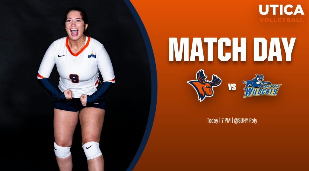 Volleyball travels to face crosstown rival SUNY Poly. #WeAreUtica Live Stats/Video: bit.ly/2EH6kIm