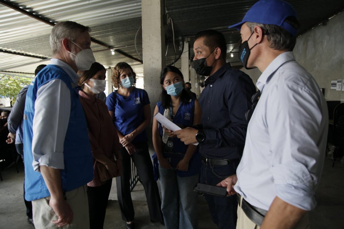 UNHCRUSA's tweet photo. 70%+ of asylum applications in Mexico are made in Tapachula, southern Mexico. 

UNHCR representatives from Mexico, the U.S. and Canada are here to see the remarkable efforts helping refugees and regional challenges. https://t.co/3K6QgytwSP