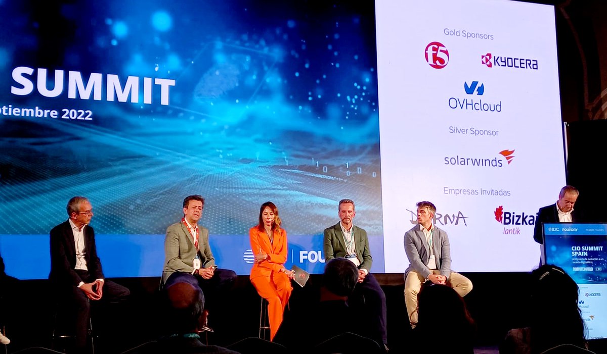¡Finaliza el CIO Summit 2022!
Nuestro agradecimiento a <a href="/jcano/">José Antonio Cano</a> por su papel ayer como moderador en la mesa de debate “Caminos para la transformación digital”.

En breve tendréis noticias de nuestra colaboración próxima con <a href="/IDCSpain/">IDC | Spain</a> repleta de datos de valor. #CIOIDC_Foundry