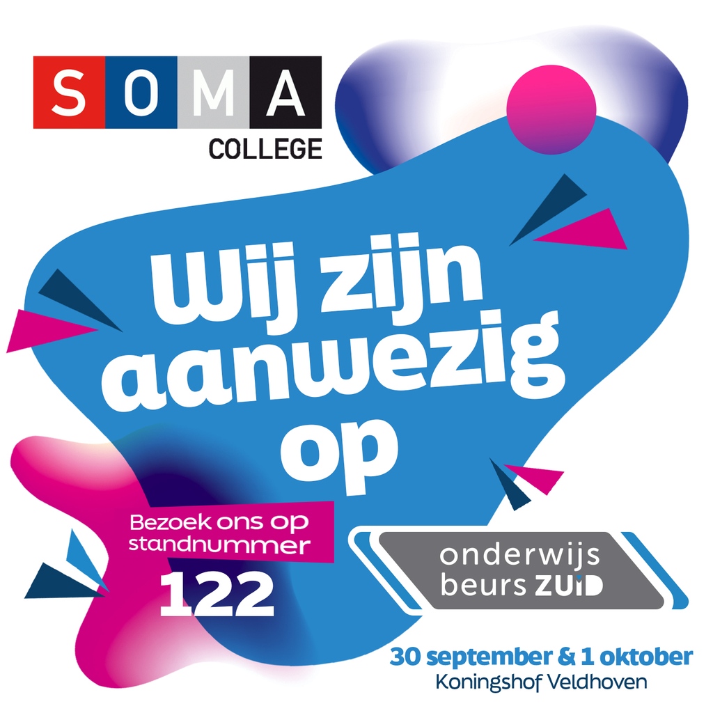 Kennismaken met onze opleidingen? Bezoek ons op Onderwijsbeurs Zuid! Stand 122 🙋‍♀️

Scoor nu je gratis ticket en ga aan de slag met je studiekeuze op 30 september &amp; 1 oktober in Koningshof Veldhoven 👉 onderwijsbeurszuid.nl