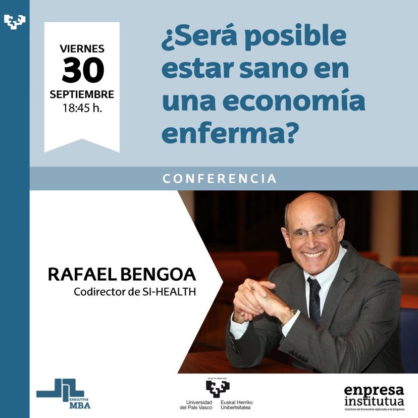 En dos días…interesantísima conferencia de la mano de <a href="/rafabengoa/">Rafael Bengoa</a> en el inicio de la nueva edición del #executiveMBA de <a href="/ehu_enpresainst/">Enpresa Institutua</a> ¡nos vemos!
