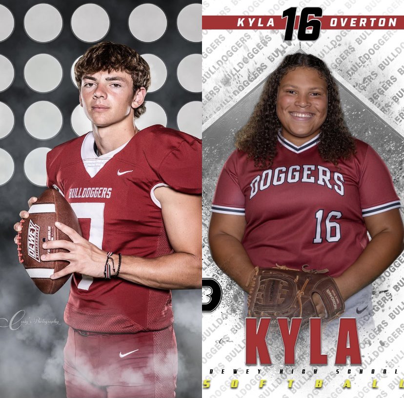 Great job Trenton Muninger and Kyla Overton , our Bulldogger Athletes of the Week. #BulldoggerAthletics