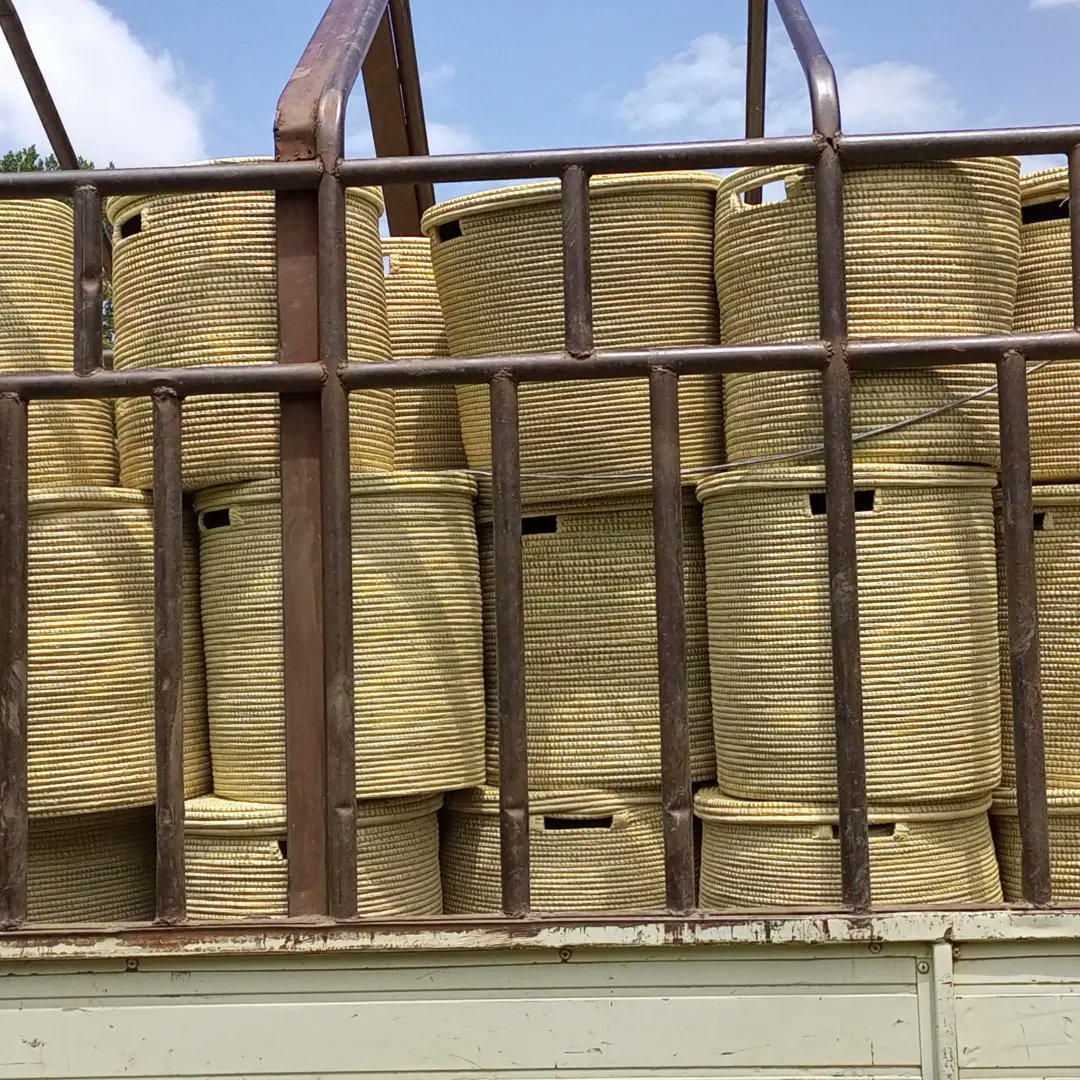 tooro_gallery's tweet photo. Today we picked these beautiful baskets from villages to our consolidation centre. 

This shipment leaves for Norway in December. 

Remember every piece is unique and helps change our lives. 
#handmadebaskets https://t.co/heFW14sK15