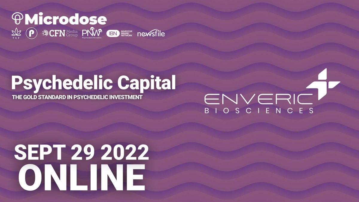 MicrodoseHQ's tweet photo. $ENVB Engage with the CEO of @Enveric_Bio at #PsyCap tomorrow.
Enveric is focused on synthesizing novel, tailored, and highly commercial derivative molecules based on classic psychedelics.
Grab your free ticket today ➡️ https://t.co/DVSk3E1JgF https://t.co/kSByfnhqXe