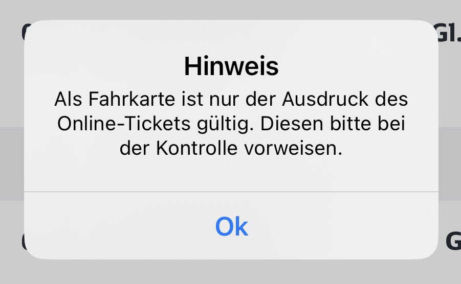 “Note: as a ticket only the print-out of the online-ticket is valid.”