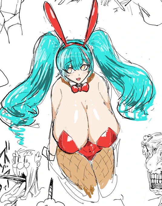 身内の絵茶で黙々と描いてた。 