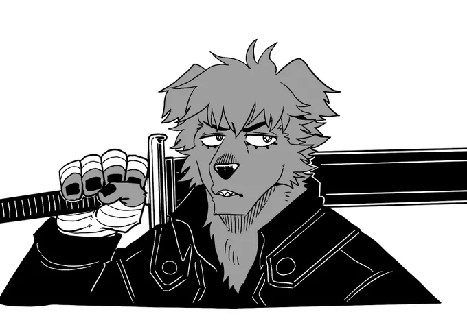 興味ないねって言いそうな犬戦士(pfっぽいの 