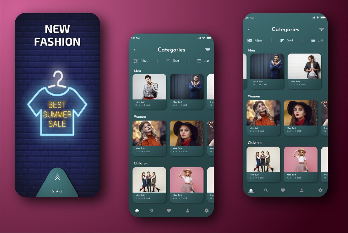 genius_design2's tweet photo. Fashion UI/UX App

#uiuxdesigner 
#uiux 
#uidesign 
#fashion 
#appdesign 
#Graphics 
#graphicdesign 
#GraphicDesigner 
#adobexd 
#Adobephotoshop 
#adobeillustrator 
#mockup 
#figma
#واجهة_المستخدم 
#تصميم 
#مصمم_جرافيك 
#ادوبي_اكس_دي 
#ادوبي_اليستريتور https://t.co/XDrxDzlGri
