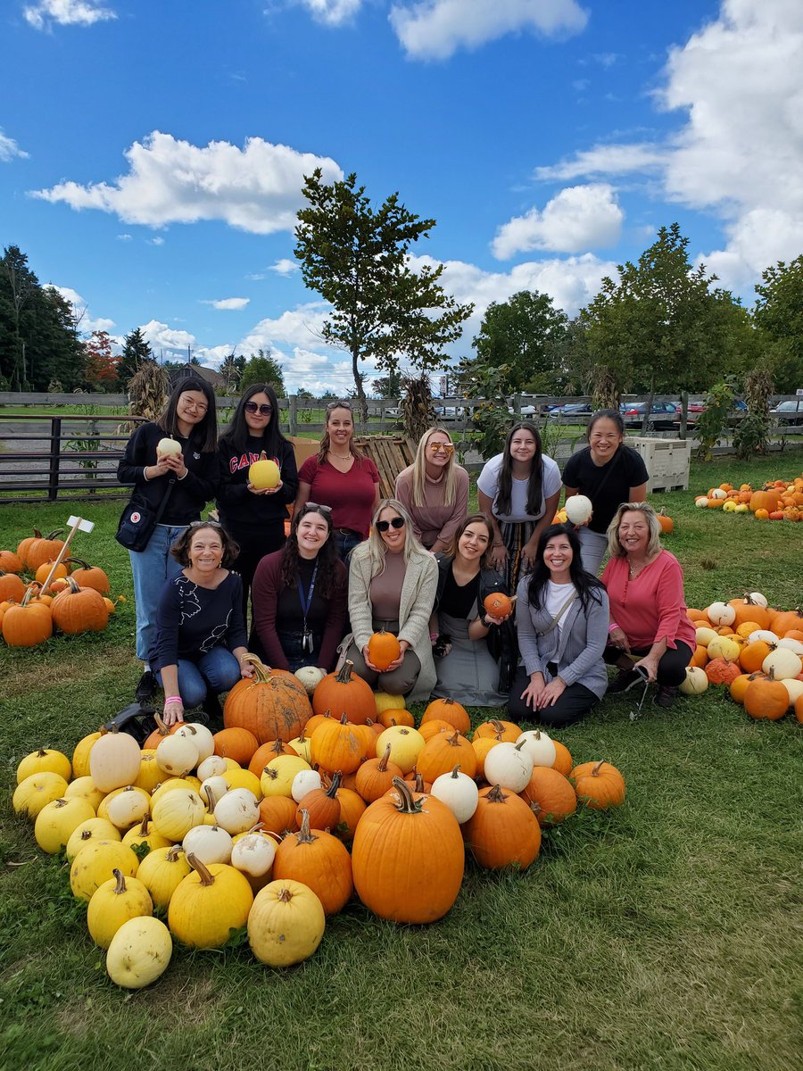 Great day for apple/pumpkin picking!! Women in science from Corvera and Czech labs having an awesome day!!!