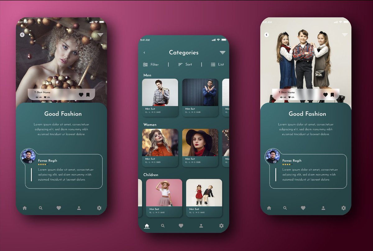 genius_design2's tweet photo. Fashion UI/UX App

#uiuxdesigner 
#uiux 
#uidesign 
#fashion 
#appdesign 
#Graphics 
#graphicdesign 
#GraphicDesigner 
#adobexd 
#Adobephotoshop 
#adobeillustrator 
#mockup 
#figma
#واجهة_المستخدم 
#تصميم 
#مصمم_جرافيك 
#ادوبي_اكس_دي 
#ادوبي_اليستريتور https://t.co/XDrxDzlGri
