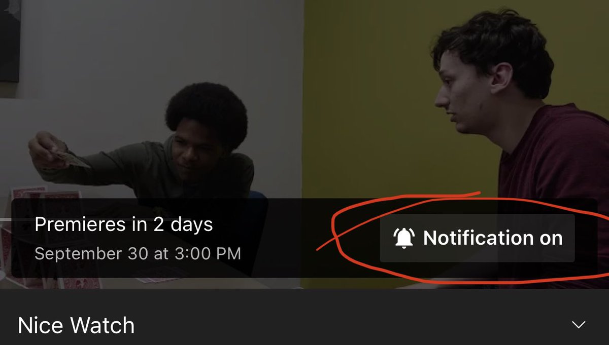 FTFSandwich's tweet photo. MAKE SURE you’re notified to watch the second “Nice Watch” goes live on Friday 9/30 3p.m EST! You don’t want to miss it! https://t.co/5Z5S9krH00